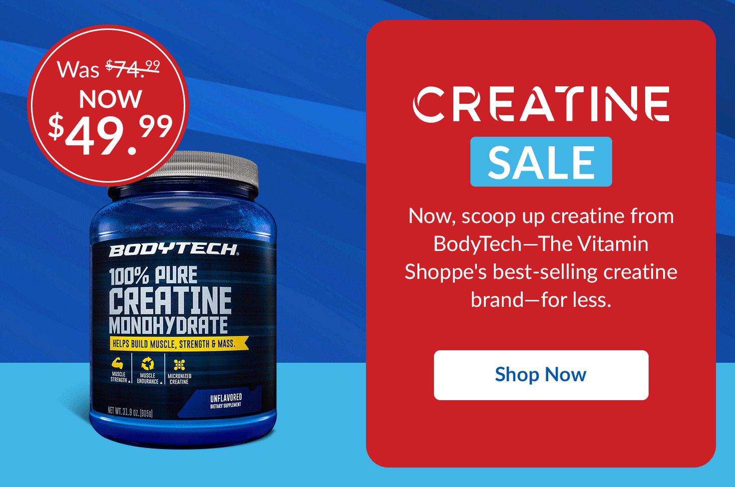 Creatine Sale -  rotating BodyTech items