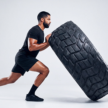 man working out