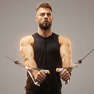 man working out