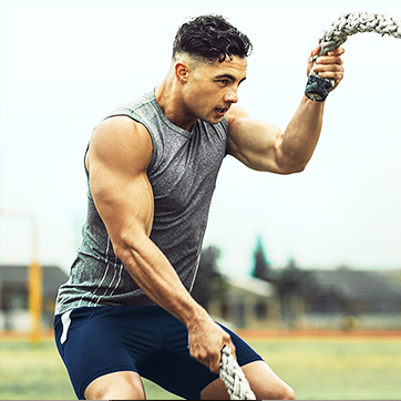 man working out