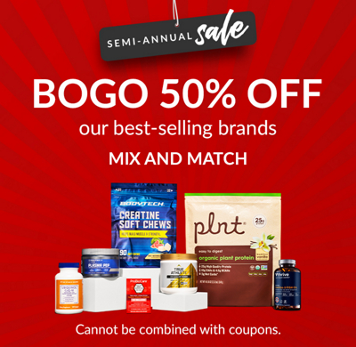 Semi-Annual Sale | BOGO50% Off our best-selling brands MIX AND MATCH | Cannot be combined with coupons 