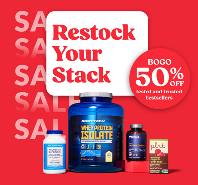 Restock Your Stack | BOGO50% Off Tested and Trusted Bestsellers