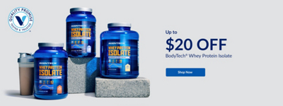 Three BodyTech Whey Protein Isolate items