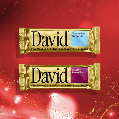 Two David protein bars