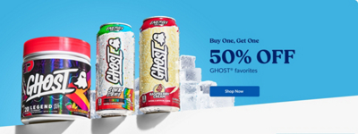 Buy One, Get One 50% Off GHOST favorites. Shop Now. Three Ghost itemss