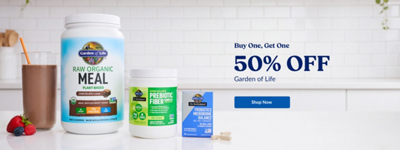 Buy One, Get One 50% Off Garden of Life. Shop Now. Three Garden of Life items