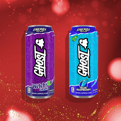 Two GHOST Energy drink cans