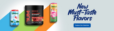 Two Bloom drinks and a Bum item