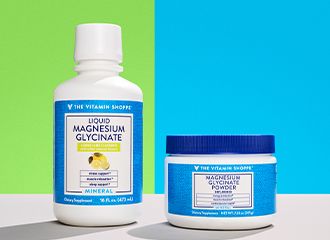 Two The Vitamin Shoppe brand Magnesium Glycinate products