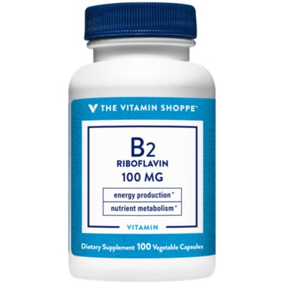 Vitamin B2 Riboflavin - Energy Production & Nutrient Metabolism - 100 MG (100 Capsules)