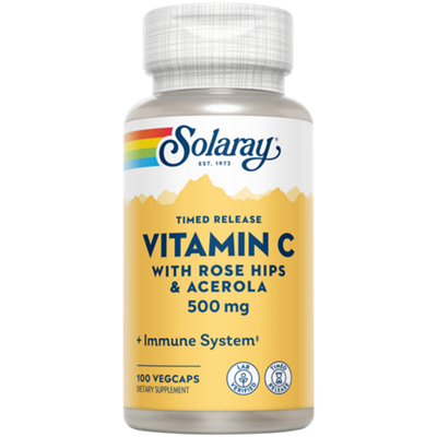 Vitamin C with Rose Hips & Acerola - Buffered - 500 MG (100 Capsules)