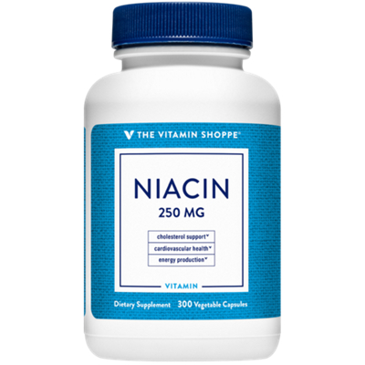 Niacin - Cholesterol Support - 250 MG (300 Vegetable Capsules)