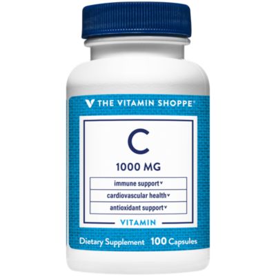 Vitamin C - Immune, Antioxidant & Cardiovascular Health Support - 1,000 MG (100 Capsules)