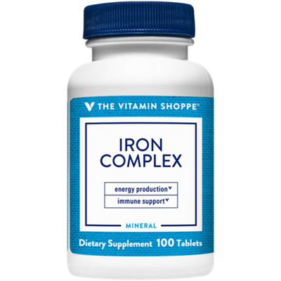 Iron Complex for Better Absorption - Supports Immune Health & Energy Production (100 Tablets)