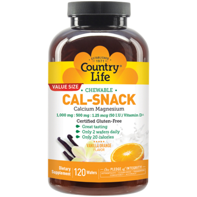 Cal-Snack Chewable Calcium Magnesium - Vanilla Orange (120 Wafers)