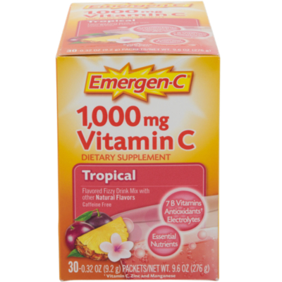 Emergen C 1000 Mg Tropical 30 Packets By Alacer At The Vitamin Shoppe