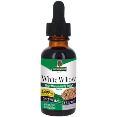 White Willow Liquid Extract for Joint Support - Alcohol Free (1 Fl. Oz.)
