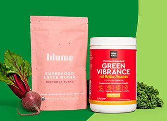 One Blume product and one Green Vibrance product
