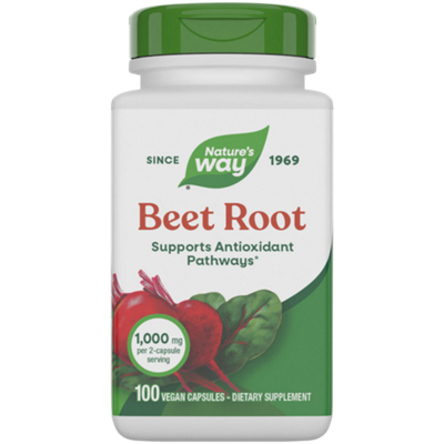 Beet Root - Supports Antioxidant Pathways - Made with Natural Sugars for Energy - 1,000 MG (100 Capsules)
