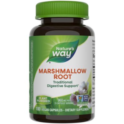 Slippery Elm Bark - Soothing Emollient - 1,600 MG (100 Capsules) by Natures  Way at the Vitamin Shoppe