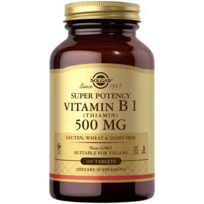 Vitamin Thiamin 500 MG (100 Tablets) by Solgar at the Vitamin Shoppe