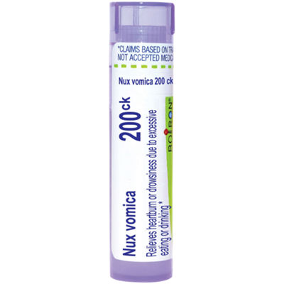 Nux vomica – Homeopathic Medicine for Relief of Heartburn – 200 CK (80 Pellets / 16 Servings)
