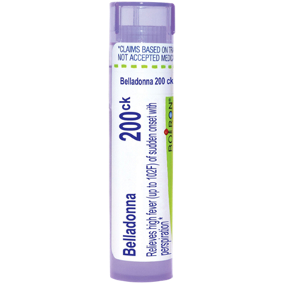 Belladonna 200CK - Homeopathic Medicine for Relief of High Sudden Fever (80 Pellets)