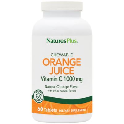 Orange Juice Vitamin C 1000 MG Orange Chewable Tablets) by Natures Plus at the Vitamin Shoppe