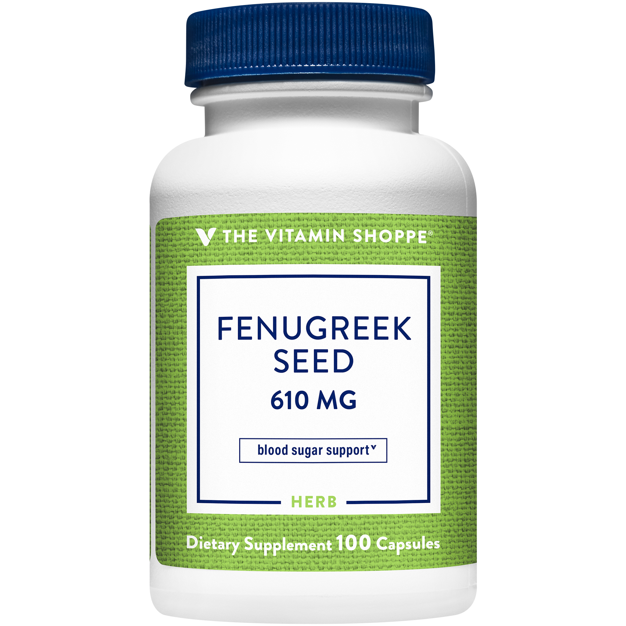 Fenugreek Seed  Blood Sugar Support  610 MG 100 Capsules