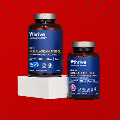 Two Vthrive The Vitamin Shoppe Fish oil items