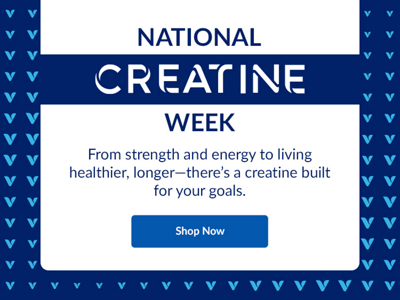 Man exercising - National Creatine Week. From strength and energy to living healthier, longer-there's a creatine built for your goals. Shop Now
