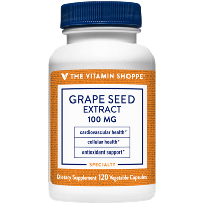 Grape Seed Extract - Antioxidant for Cardiovascular Health - 100 MG (120 Vegetable Capsules)