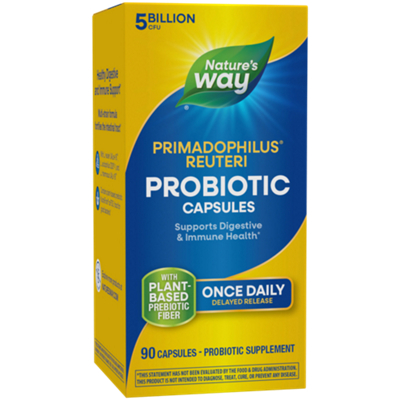 Primadophilus Reuteri Superior Refrigerated Probiotic - 5 Billion CFUs (90 Vegetarian Capsules)