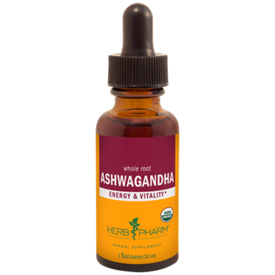 Organic Whole Root Ashwagandha - Energy & Vitality (1 Fluid Ounce)