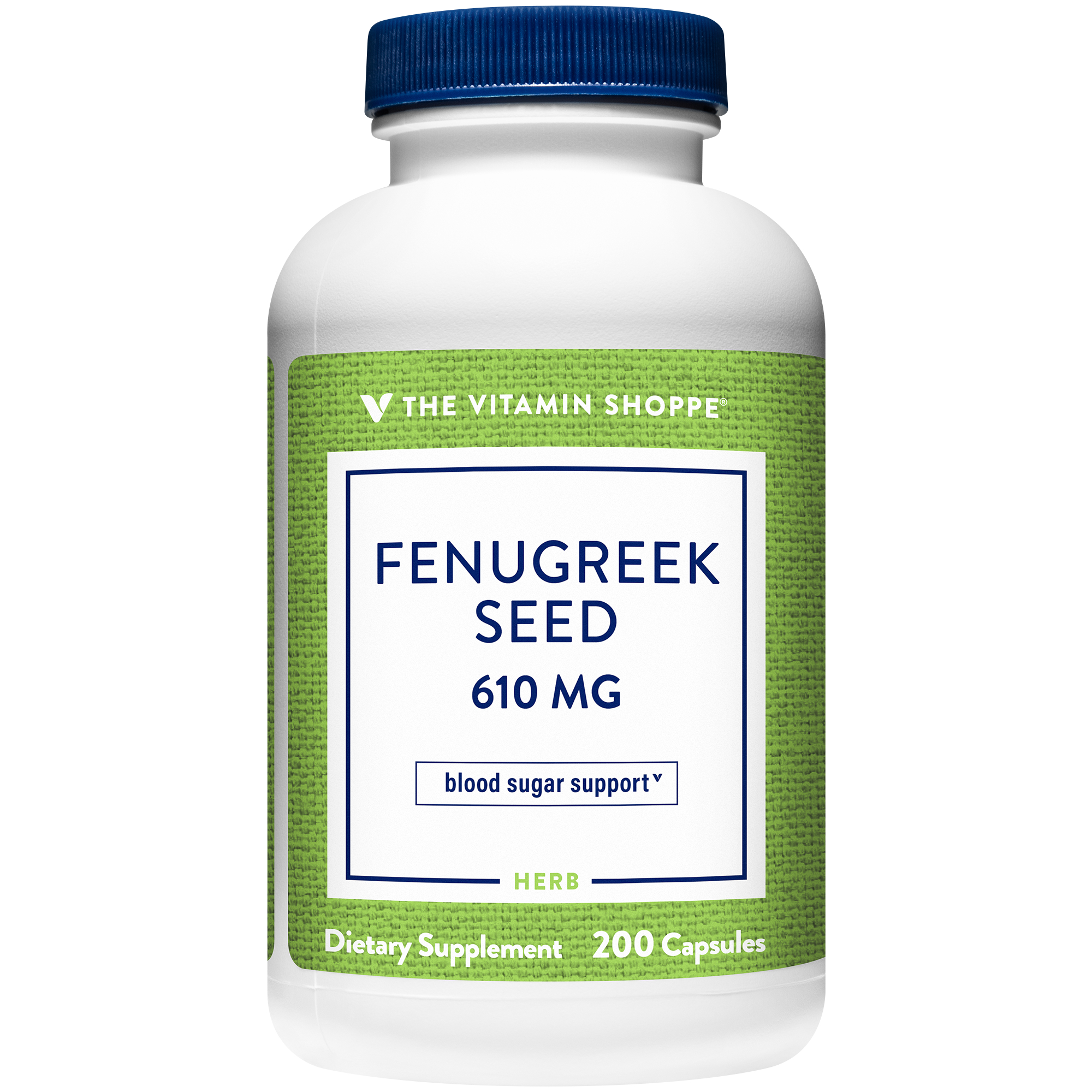 Fenugreek Seed  Blood Sugar Support  610 MG 200 Capsules