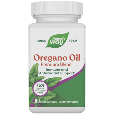 Oregano Oil with 75% Carvacrol - Immune Support (60 Capsules)
