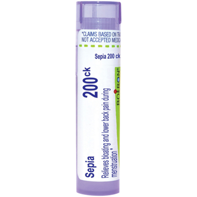 Sepia – Homeopathic Medicine for Targeted Relief of Bloating - 200 CK (80 Pellets / 16 Servings)