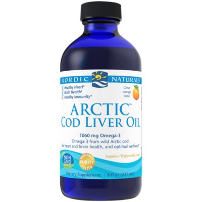 Arctic Cod Liver Oil 1 060 MG Omega 3s Orange 8 fl. oz. by