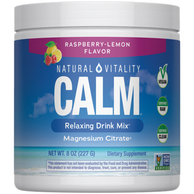 Natural Calm Magnesium Powder - Raspberry Lemon (56 Servings)