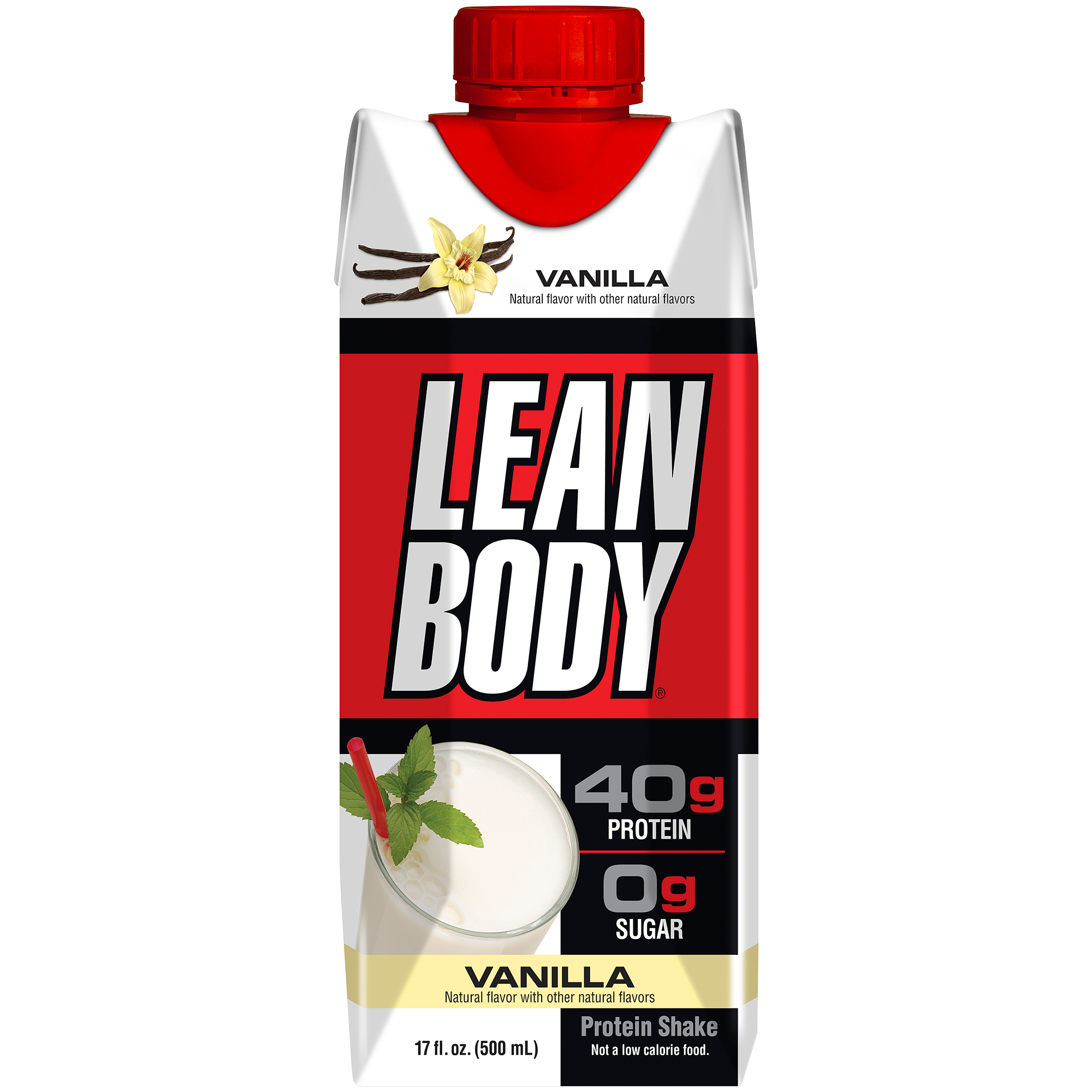 Lean Body Protein Shake  40g Protein  Vanilla 17 Fl Oz  12 Drinks