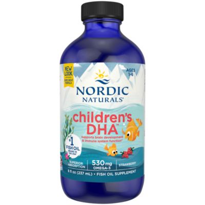 Children’s DHA Liquid – Supports Healthy Cognitive Development & Immune Function – Strawberry (8 fl. oz.) 