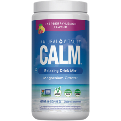 Natural Calm Magnesium Powder - Raspberry Lemon (113 Servings)