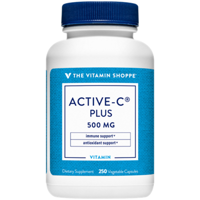 Active-C Plus - Vitamin C for Immune Support with Calcium, Magnesium & Zinc - 500 MG (250 Capsules)