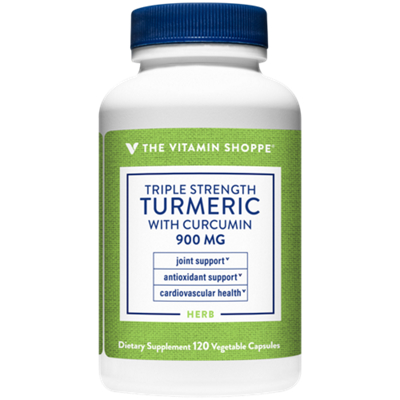 Triple Strength Turmeric with Curcumin - Joint & Antioxidant Support - 900 MG (120 Vegetarian Capsules)