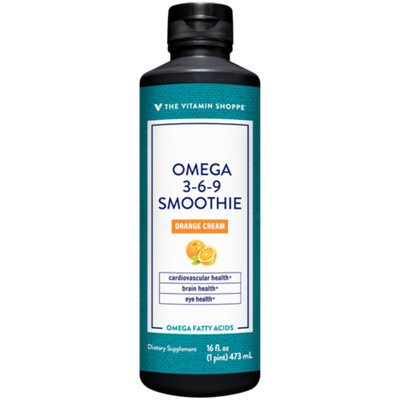 Omega 3-6-9 Smoothie - Cardiovascular, Eye, & Brain Support - Orange Cream Flavor (16 fl. oz.)