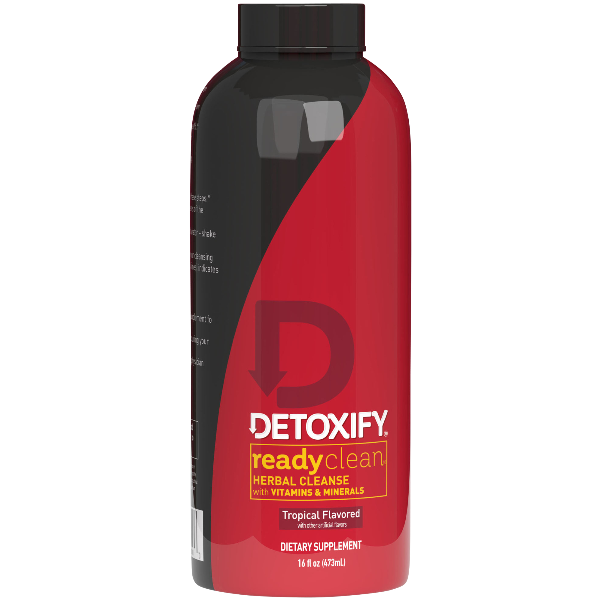 Ready Clean Herbal Liquid Cleanse  Detox Drink with Vitamins  Minerals  Tropical Fruit 16 Fluid Ounces
