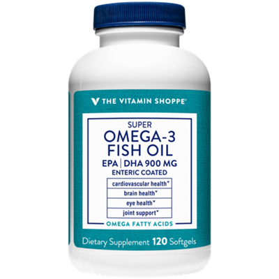 Super Omega-3 Fish Oil - EPA/DHA - Supports Cardiovascular, Brain, & Eye Health - 1,290 MG (120 Softgels)