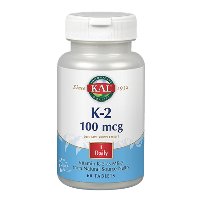 Vitamin K2 as MK-7 from Natural Source Natto - 100 MCG (60 Tablets)