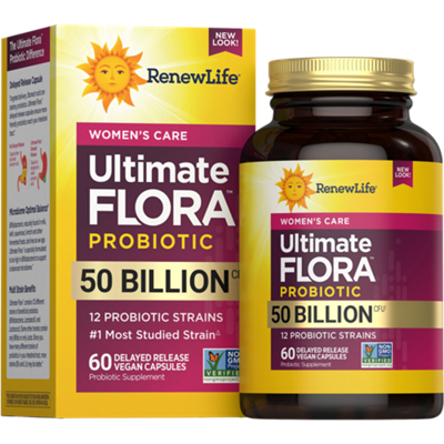 Ultimate Flora Women's Vaginal Probiotic - 50 Billion CFUs (60 Vegetable Capsules)