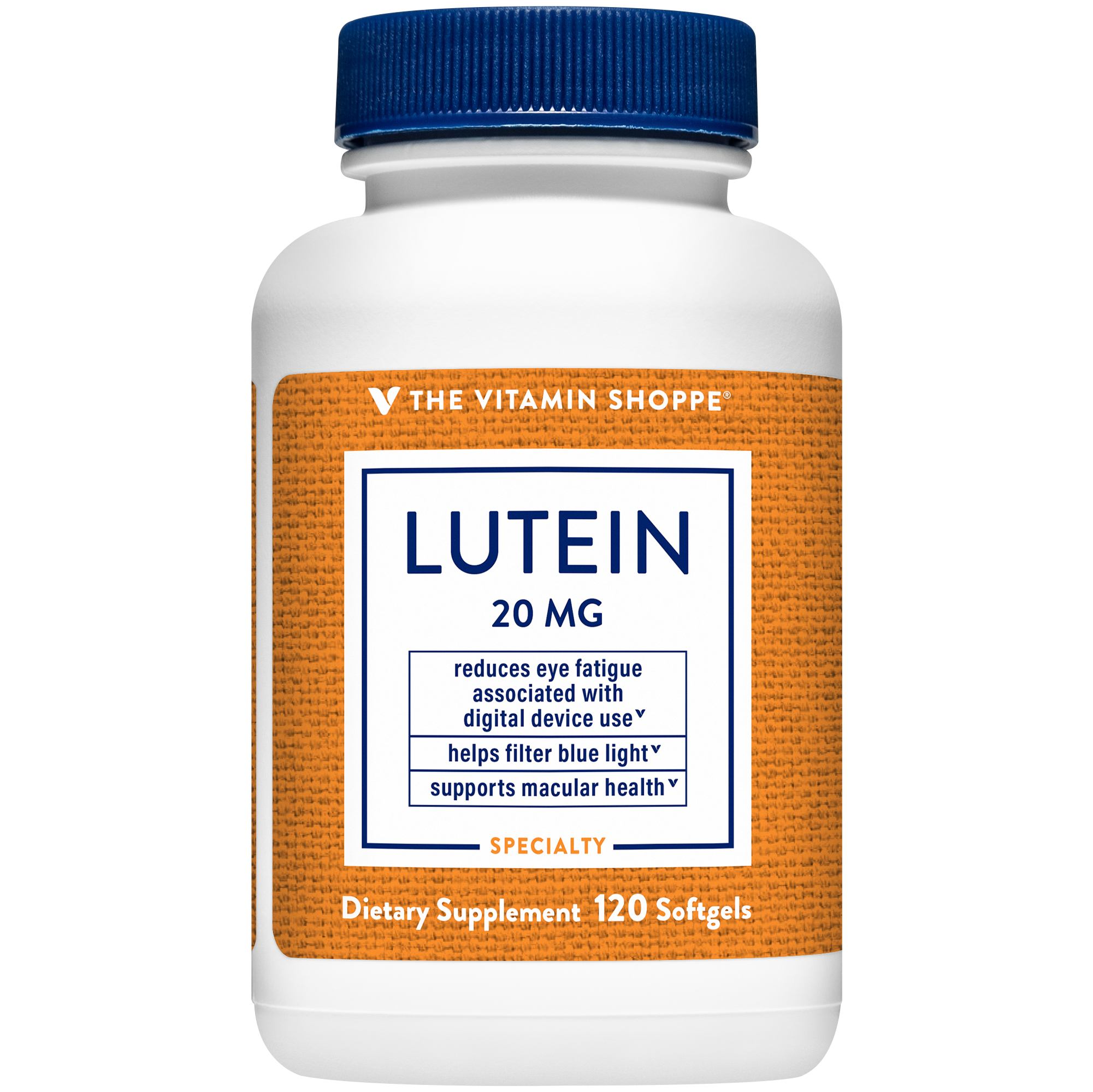 Lutein  Supports Vision Eye Health  Healthy Skin  20 MG 120 Softgels